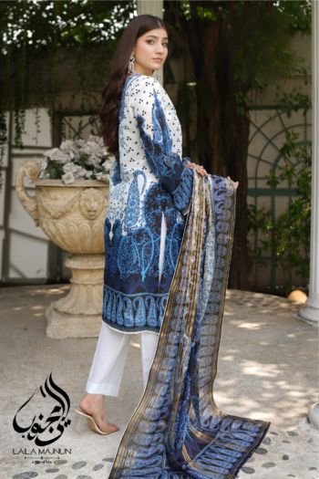 "Noor-e-Bahar" 3PC Lawn Suit – Stitched