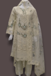 Noor-e-Naz | Embroidered Cream Formal Ensemble – Laila Majnun