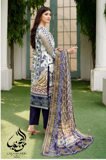 "Saaz-e-Sukhan" 3PC Lawn Suit – Stitched