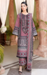 Mahveen – 3PC Lawn Cotton Embroidered Suit with Lawn Dupatta