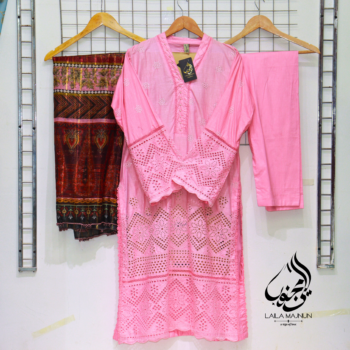 SONY – Chikan Kari Cotton Suit (3-Piece Stitched)